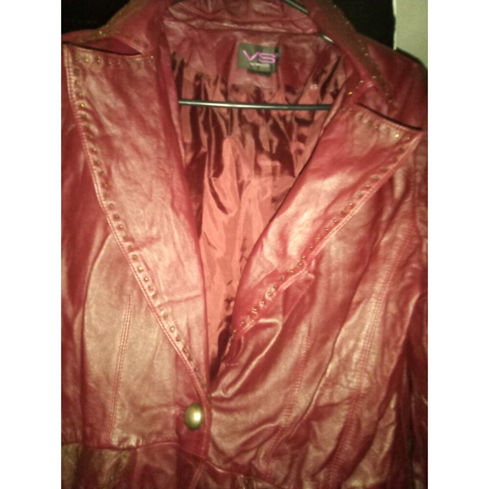 Vakko Maroon Decorative Womens Jacket size S... B4